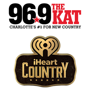 WKKT 96.9 The KAT & iHeart Country logo